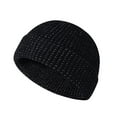 thumbnail image 2 of Reflective Beanie Hat, Unisex Knitted, Warm Visible, for Night Running Cycling, Breathable Stretch, Fall Winter Essential, 2 of 6