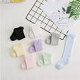 thumbnail image 6 of Windfall Knee High Socks Newborn Infants Toddlers Girls Tube Ruffled Uniform Long Stockings Newborn Infant Toddler Baby Girl Boy Above Knee Summer Socks Warmer Stockings, 6 of 7