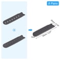 thumbnail image 2 of Unique Bargains 8 Pairs Snapback Strap Cover, 7 Holes Plastic Adjustable Hat Snap Buckle Replacement (Black), 2 of 7