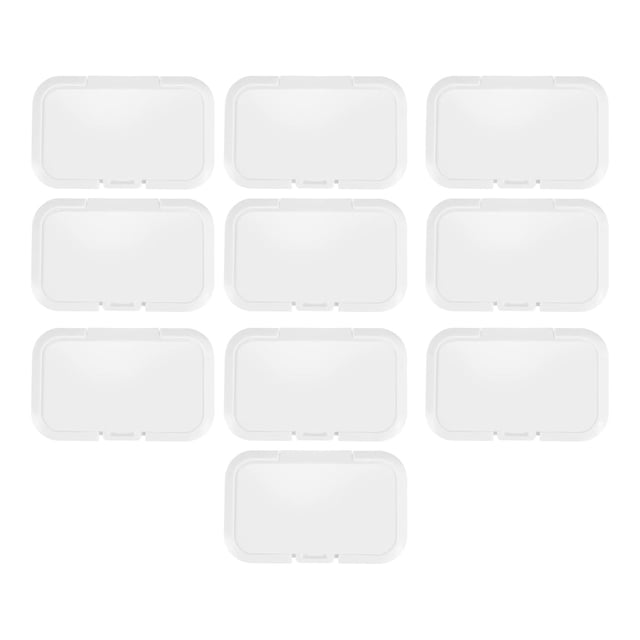 10 Pcs Lingettes Réutilisables pour Bébé Couvercle Lingettes Humides pour Bébé Couvre-Mouchoirs Boîte Couvercle en Papier Humide