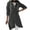 ze-Dark Gray, variant on fartey Women Plus Size Zip Up Hooded Sweatshirts Casual Fleece Lined Long Hoodies Warm Comfort Fashion Curved Hem Solid Hooded Coat Long Sleeves Hoodie Jacket With Pockets Drawstring, S-5XL