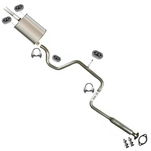 Northeastern Exhaust | Stainless Steel Resonator & Muffler Fits 2003-2005 Buick Century & 2003 Pontiac Grand Prix 3.1L Sedan – Direct Fit