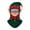 Green, variant on QIUXUJ - 1pc Face Mask Christmas Ski Cute 3D Print (#D)