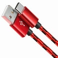 thumbnail image 6 of Afflux 2 Pack USB-A to USB-C Fast Charger Braided Type C Cable Compatible with iPhone 17 / 16 / 15 Pro Max Plus Air, Samsung Galaxy S25 S24 S23 Ultra, Google Pixel, iPad Pro, Universal (3ft, Red), 6 of 6