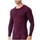 thumbnail image 2 of pstuiky mangas largas para hombre, Camisa deportiva transpirable de manga larga y cuello redondo para hombre, color liso Tops de talla grande para hombre l, 2 of 4