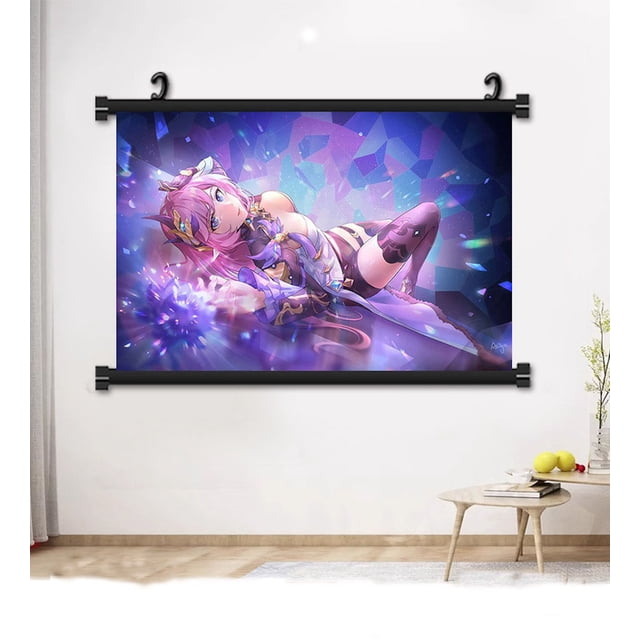 Póster decorativo con forma de rollo Honkai Impact 3rd, 40 x 60 cm