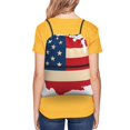 thumbnail image 4 of Pofeuu American Flag Map Print Drawstring Backpack Water Resistant String Bag Sports Sackpack Gym Sack with Side Pocket for Men Women, 4 of 6