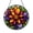 Acrylic 3.5 Inch, variant on Bold Floral Design Round Window Hanging – Stained Glass Style