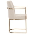 thumbnail image 4 of Sunpan Rayla 18.5" Modern Fabric and Stainless Steel Dining Armchair in Cream, 4 of 8