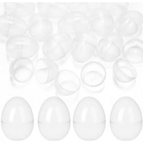 Triani 20Pcs Plastic Clear Easter Eggs Small Translucent Fillable Easter Egg 2.36" Transparent Easter Eggs for Easter Party Supplies Hunt Decoration(Clear)