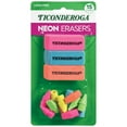 thumbnail image 2 of Dixon Eraser Combo Set, Neon, Beveled & Wedge Caps, 8 Sets, 2 of 6