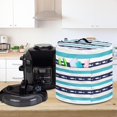 thumbnail image 3 of Air Fryer Cover Pressure Appliance Cover Dust Cover Cover for Kitchen Instant Pot Accessories Cover for Kitchen Instant Pot Accessories with Pocket for Spoon/Cooking, Shark Stripe, 3 of 4