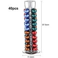 thumbnail image 3 of Nespresso Support de Capsule Rotatif Solution Gain de Place - pour 40 Pcs - Support de Capsule de Café Rotatif Argent Massif Chrome Durable (Capsules Non Incluses), 3 of 6