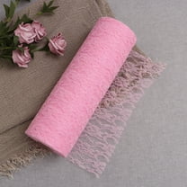 GOOHOCHY Thick Lace Fabric DIY Decorating Ribbon Roll 2200.00X15.00X0.20CM Pink