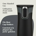 thumbnail image 4 of Contigo West Loop 2.0 Stainless Steel Travel Mug with Spill-Proof Lid, Vacuum-Insulated Reusable Cup Coffee and Tea, 16 oz (473 mL), Matte Black - Keeps Drinks Hot up to 5 Hours, 4 of 7