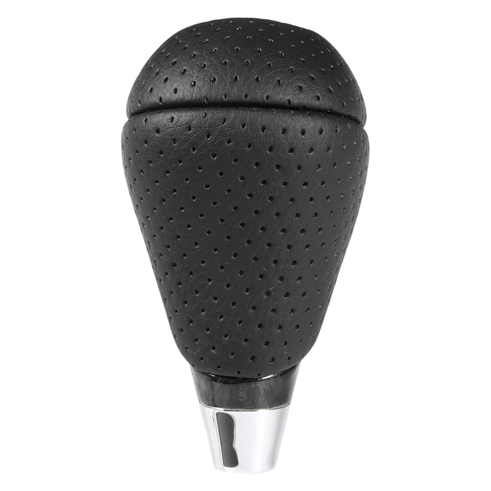 Shift Knobs Automotive Car Carbon Fiber Gear Shift Knob Genuine Leather