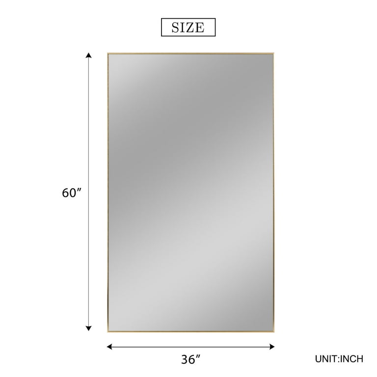 NeuType Oval Mirror Gold 39x20 Bathroom Select Size, Color