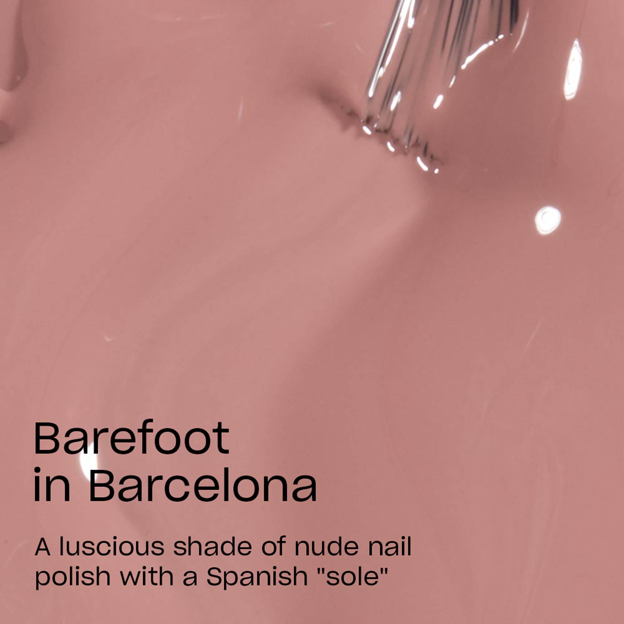 OPI Nail Lacquer, Barefoot In Barcelona, Neutral Nude Nail Polish, 0.5 fl oz
