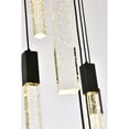 thumbnail image 5 of Elegant Lighting Weston 36-Lights Modern Metal and Crystal Pendant in Black, 5 of 8