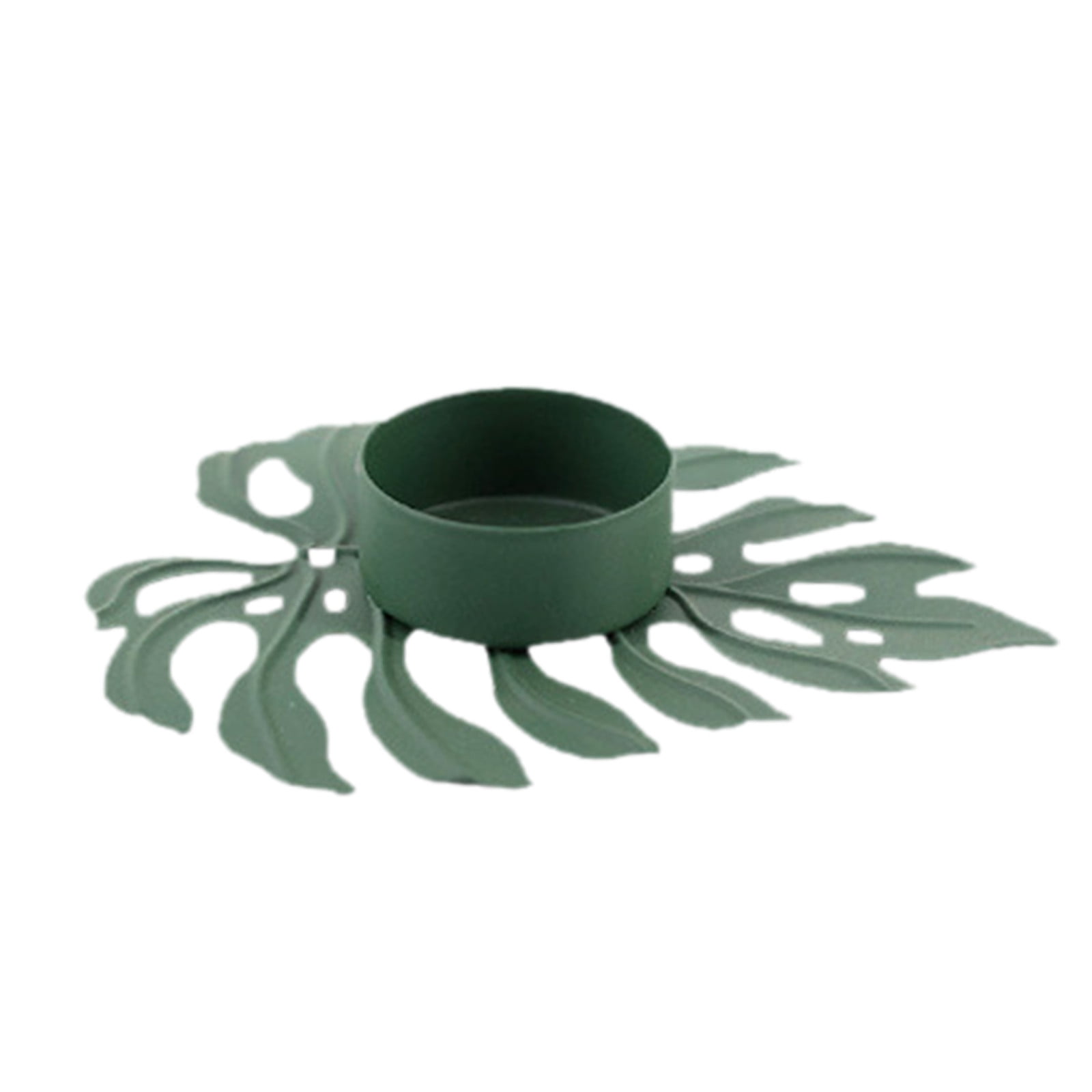 TOWED22 Sconce Candle Holder Iron Retro Mounted Decorative Candle Holder (Green)