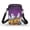 Ghost Pumpkin Night, variant on HELLHERO Snowman Bell Crossbody Sling Bags for Men, Women Adjustable Strap Crossbody Bags Polyester 2 Zippers