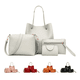 thumbnail image 1 of Bolso Casual Para Mujer 4 Piezas Plata Malubero Malu1864, 1 of 3
