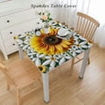 thumbnail image 3 of HAOXIT Fitted Tablecloth , Polyester Tablecloths, Table Cover for Indoor Outdoor Holiday Banquet Picnic Gift 54''x54'', 3 of 8