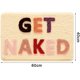 thumbnail image 5 of Bath Mat Pink and White Bathroom Mats 40 x 60 cm, Non Slip Bath Mats for Bathroom, Colourful Letters Soft Microfiber Bathroom mat, 5 of 5