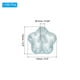 thumbnail image 2 of Perlas de Flor de Vidrio Aleatorias Uxcell, Perlas Florales Transparentes, Perlas Hibisco Azules, 2 of 6