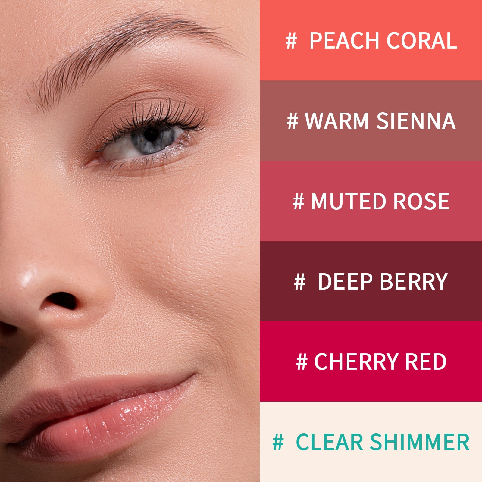 Alvantor Hydrating Tinted Balm Shine, Muted Rose 0.1oz