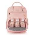 thumbnail image 4 of Mochila Pañalera Debug para bebé con cambiador liso Rosa Claro, 4 of 6