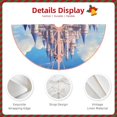 thumbnail image 3 of Daiia Majestic Fantasy Castle Drawing Merry Christmas Tree Skirt , Xmas Large Lace-up Tree Skirt, Santa Snowflakes Rustic Home Decorations New Year Party Farmhouse Decor-30", 3 of 6