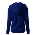 thumbnail image 4 of Dezsed Women Casual Zip up Fleece Hoodies Tunic Sweatshirt European And American Plush Sweaters for Women In Winter, Lamb for Women, New Top And Coat Navy B S, 4 of 4