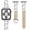 Apricot, variant on Dwitch for Cowboy Strap Compatible with Apple Watch Strap 42/44/45/49mm, iWatch SE Series 9 8 7 6 5 4 3 2 1 Ultra, Women's and Men's Denim Chain Metal Chain Splicing Design Bracelet,White