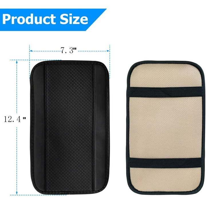 Auto Center Console Cover, Car Armrest Box Pad, Skin-Friendly Washable  Cotton Cloth, Anti-Slip, Armrest Cover Protector for Vehicle SUV Truck Car,  Black 