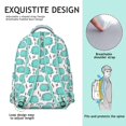 thumbnail image 5 of Green Hedgehog Backpack for School,Cute School Bag,Schoolbag with Adjustable Shoulder Straps & Padded Back,15.3"x11"x7.1".﻿, 5 of 6