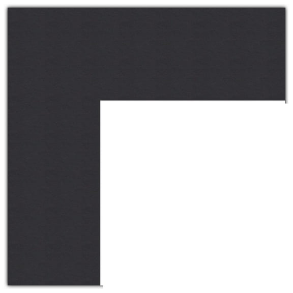 ArtToFrames 8x18" Black Custom Mat for Picture Frame with Opening for 4x14" Photos. Mat Only, Frame Not Included (MAT-21)
