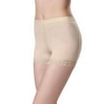 thumbnail image 3 of SWSMCLT Women's Butt Lifting Shapewear Shorts Mid Thigh Shaper Shorts Hip Pads Padded Mesh Butt Lifter Tight Apricot Small, 3 of 4