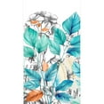 thumbnail image 2 of Idea4wall 2pcs Elegant Botanical Sketch Soft Teal Leaves Wall Murals, Removable Self-Adhesive Stick Wallpaper Large Wall Stickers for Home Decorative, 48"x120", 2 of 5