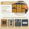 thumbnail image 4 of LiviNest 10x12 FT Outdoor Storage Shed: Metal Garden Shed with Lockable Doors & 2 Windows - Multi-Purpose Backyard Shed for Urban Farmers & Workshop Storage, 4 of 6