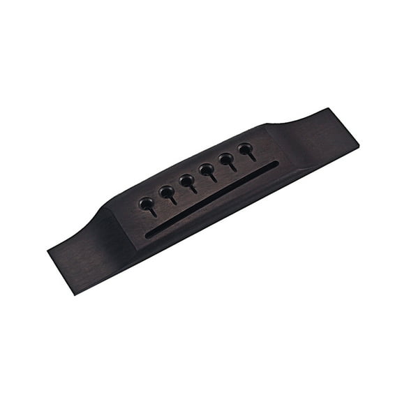 KHBUAB 1Set Wooden Guitar Bridge for Acoustic Guitars Ebony 5.98X1.06X0.31in