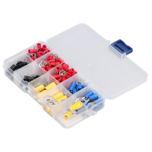 Wire Connector, Wide Use Firm Connection Electrical Conductivity Various Sizes Durable Ring Crimp Terminal For Home