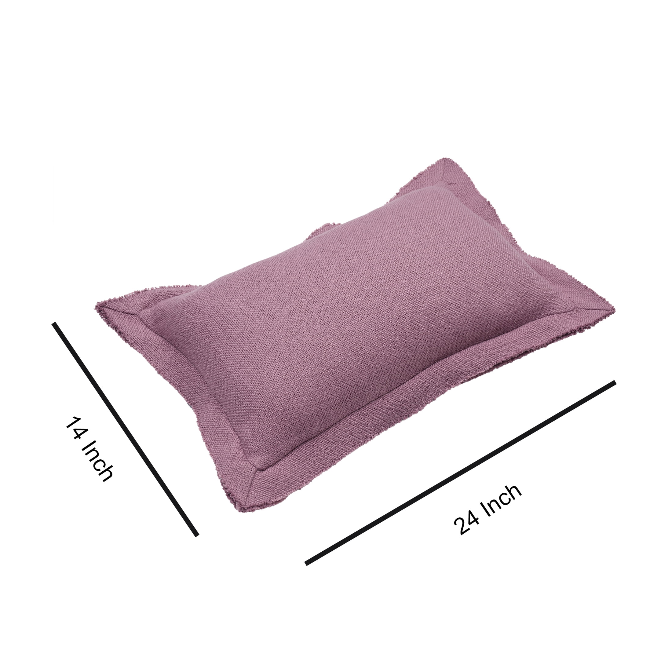 Better Homes & Gardens 14x24 Blake Bi-Flange Throw Pillow Cover, Violet Gem