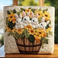 thumbnail image 4 of Organizadores de armario y almacenamiento, Organización y almacenamiento, Contenedores de almacenamiento, Bolsa de tela acolchada con forma de conejito de Pascua, 4 of 7