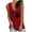 Red, variant on LoyisViDion Women'S Casual Loose Solid Love Print Tops V-Neck Sleeveless Tank Tops Yellow 12(XL)