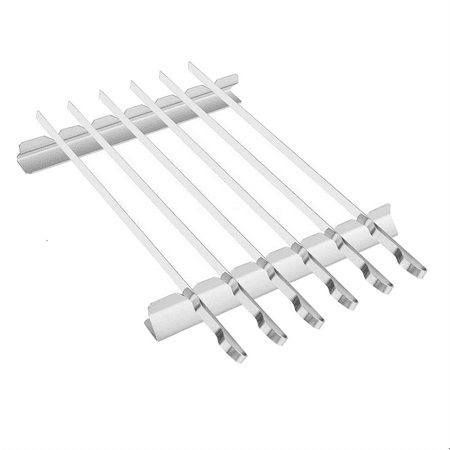 

Stainless Steel Barbecue Skewers -Robust Skewers with Grill Frame for Meat Vegetables and Vegans Alternatives