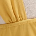 thumbnail image 6 of MOJOGO Dress for Women Square Neck Fit And Flare Midi Dress Sleeveless Wide Strap Swing Dresses Flowy Vintage Vacation Outfits Yellow L, 6 of 7