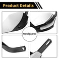 thumbnail image 3 of Protectores de Manos de ABS y Aleación de Aluminio de 13-18 mm para Motocicletas - Protectores de Manillar para Bicicleta de Tierra Motocross ATV Scooter Blanco Negro, 3 of 7