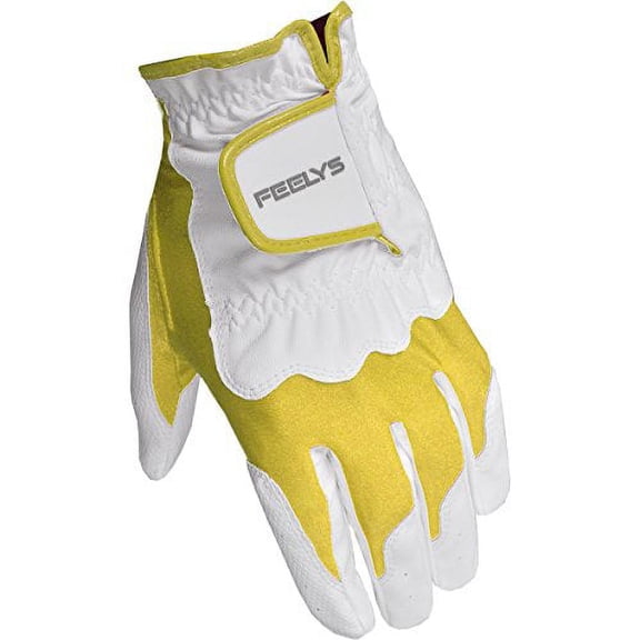Knight Women's Left Hand Glove, White/Yellow, S/M, 1-Piece