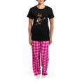 thumbnail image 4 of CafePress - Cartoon Cats Women's Dark Pajamas - Women's Short Sleeve Print T-Shirt and Pants Dark Cotton Pajama Set, 4 of 7
